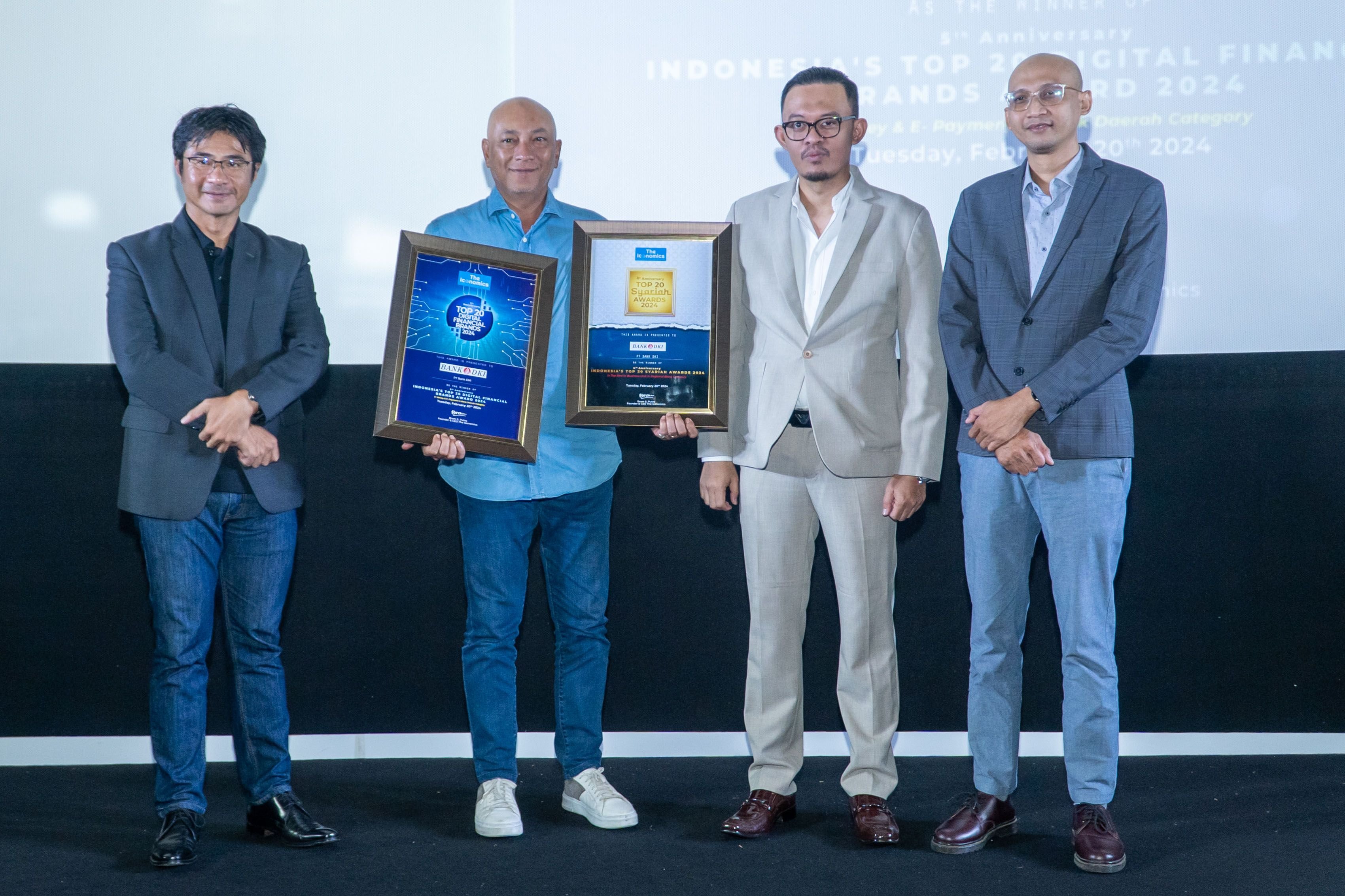 Consistently achieves brilliant achievements. Bank DKI wins 2 awards from The Iconomics