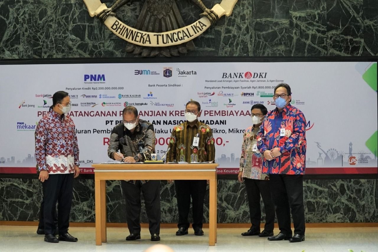 Targeting Ultra Micro Businesses, Bank DKI Leads Credit & Financing Syndication of IDR 4 Trillion to PNM