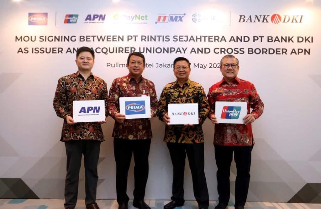 Expanding Inter-State Transaction Network, Bank DKI Signs MoU with PT Rintis Sejahtera