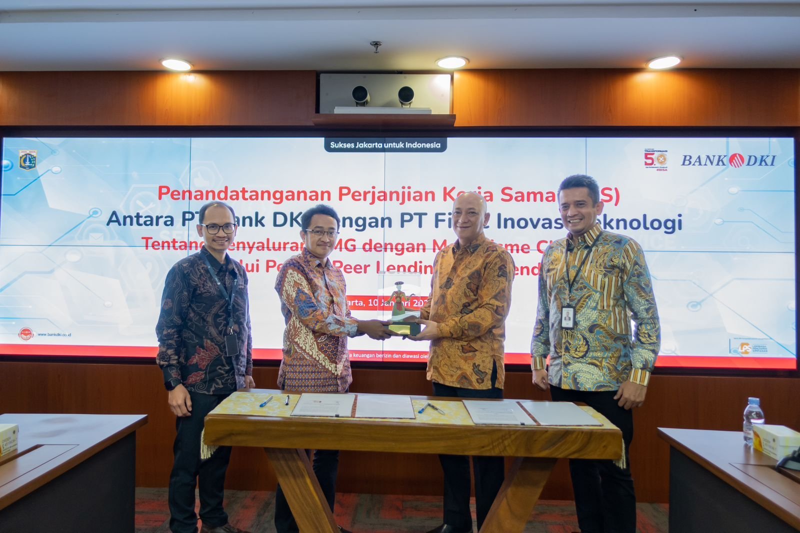 Collaboration between Bank DKI and Fidac Technological Innovation, Provides Ease of Credit Distribution for ASN
