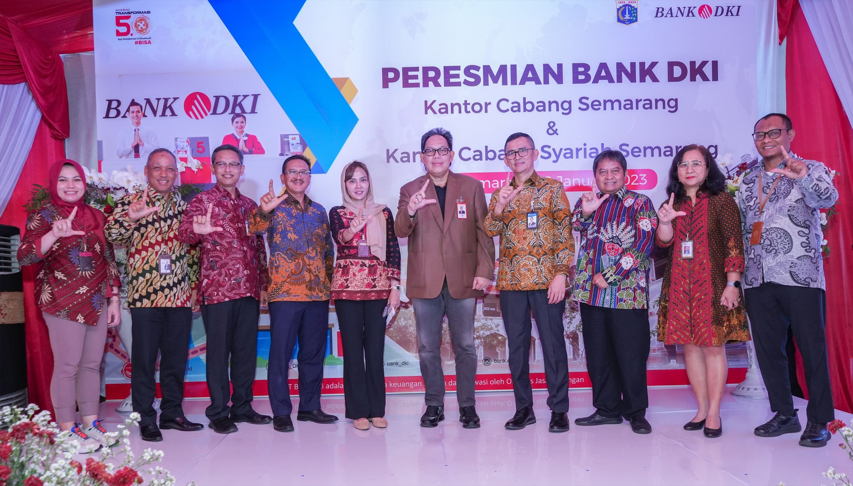 Opening Five New Branches at Once, Bank DKI Expands Operational Network in Lampung, Semarang and Sidoarjo Regions