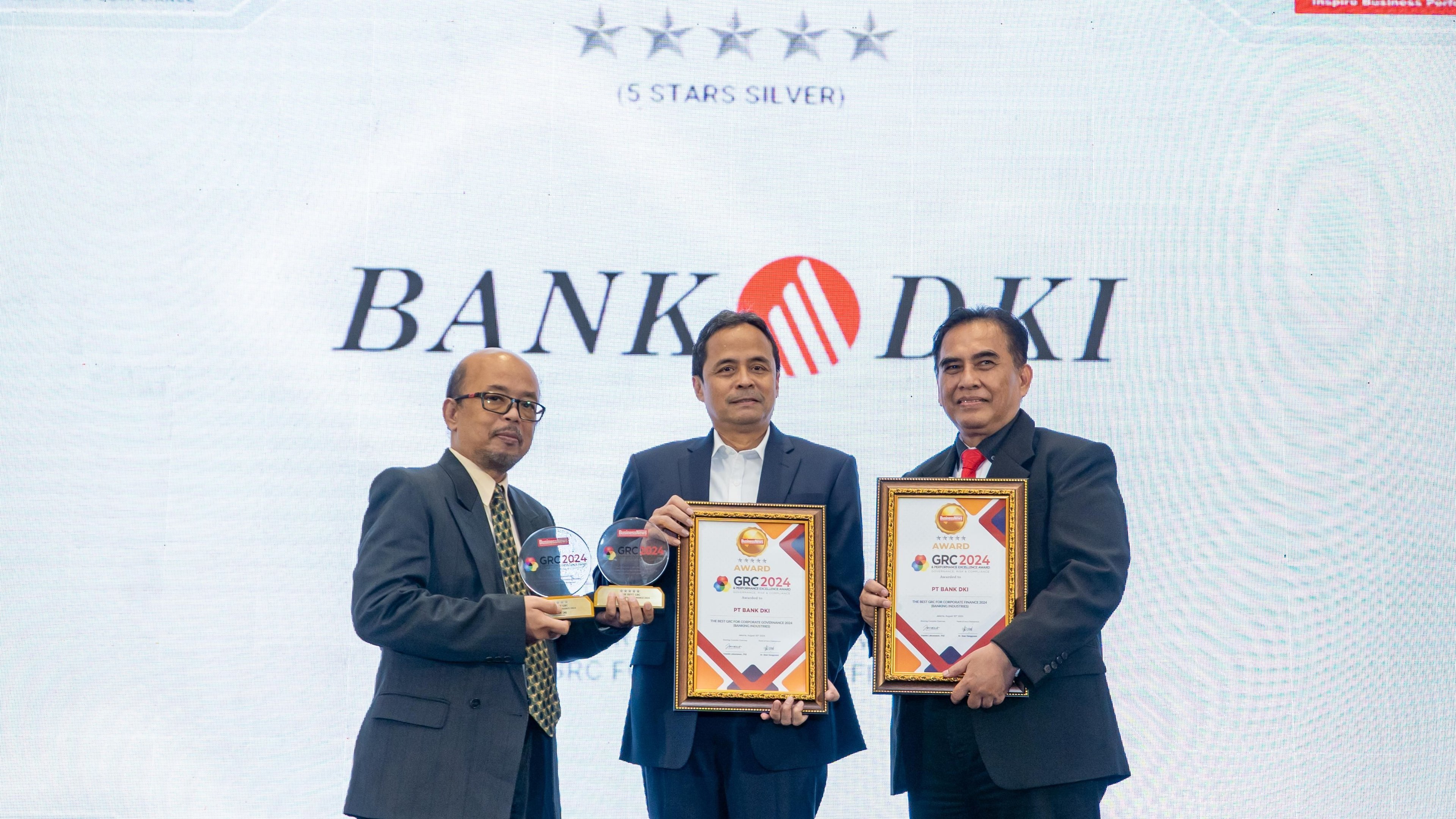 Bank DKI Wins Three GRC Awards & Performance Excellence Award 2024