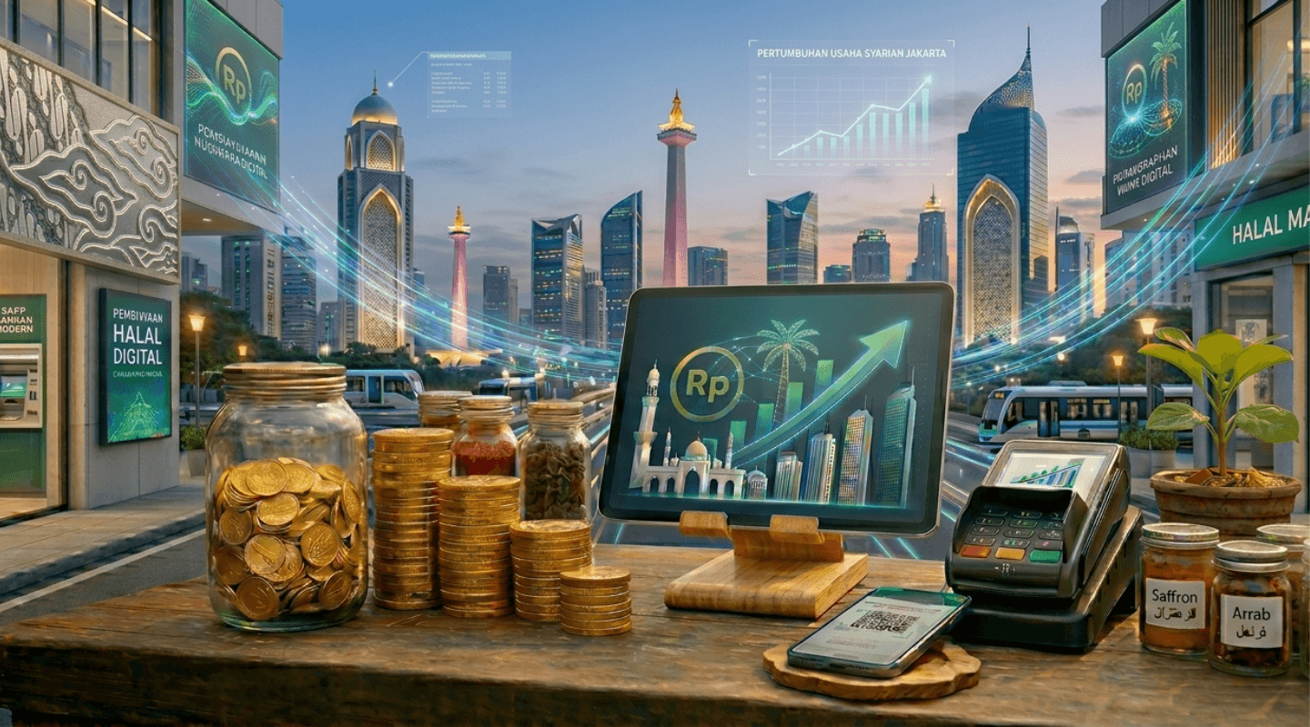 The Development of the Islamic Banking Industry in Jakarta: Growing Amidst Digital Economic Transformation