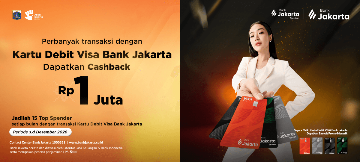 Be a Top Spender with Your Visa Debit Card and Get IDR 1 Million Cashback Rp1 Juta