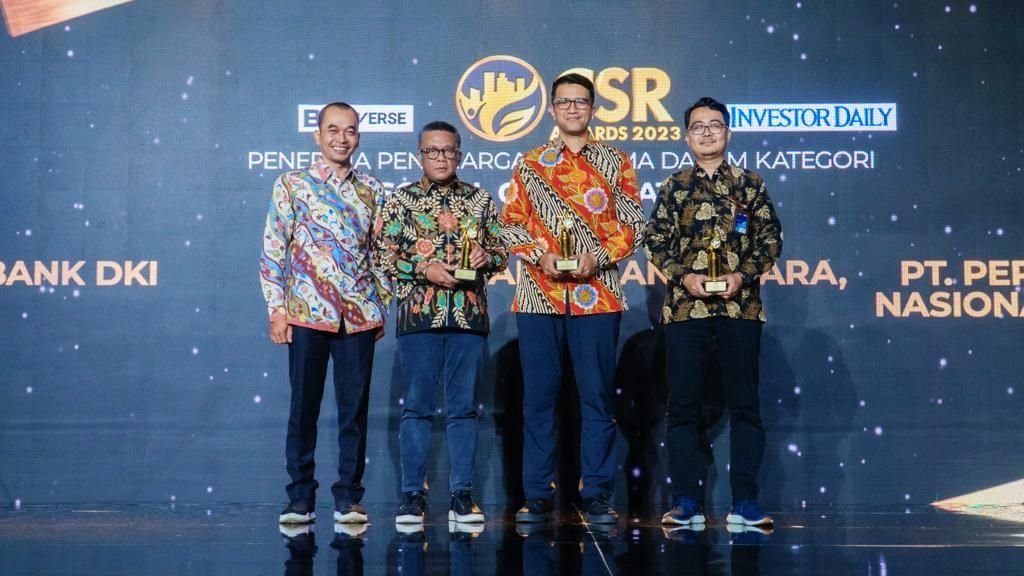 Bank DKI's Jakarta Hydroponic Cooperative Program Wins Best CSR 2023 Predicate