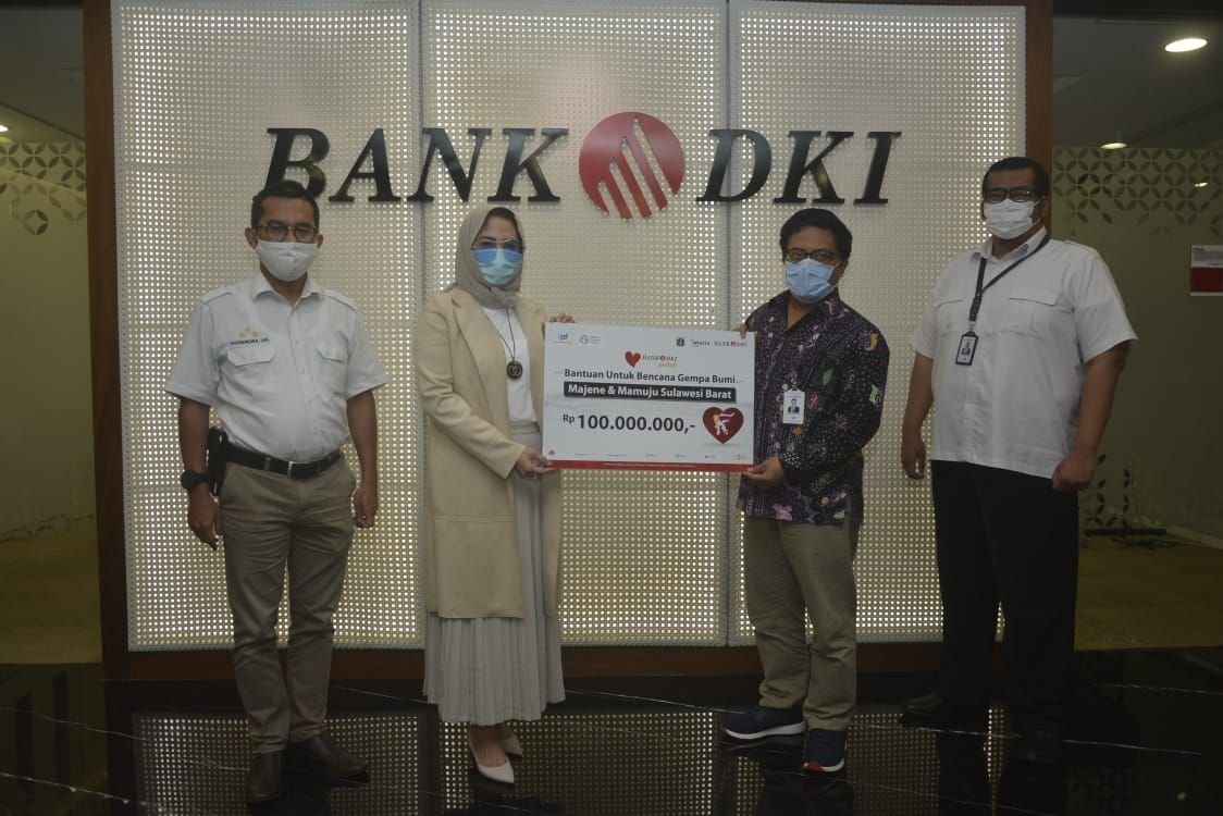 Bank DKI Collaborates with Jakarta Tourism Forum to Distribute West Sulawesi Earthquake Donations