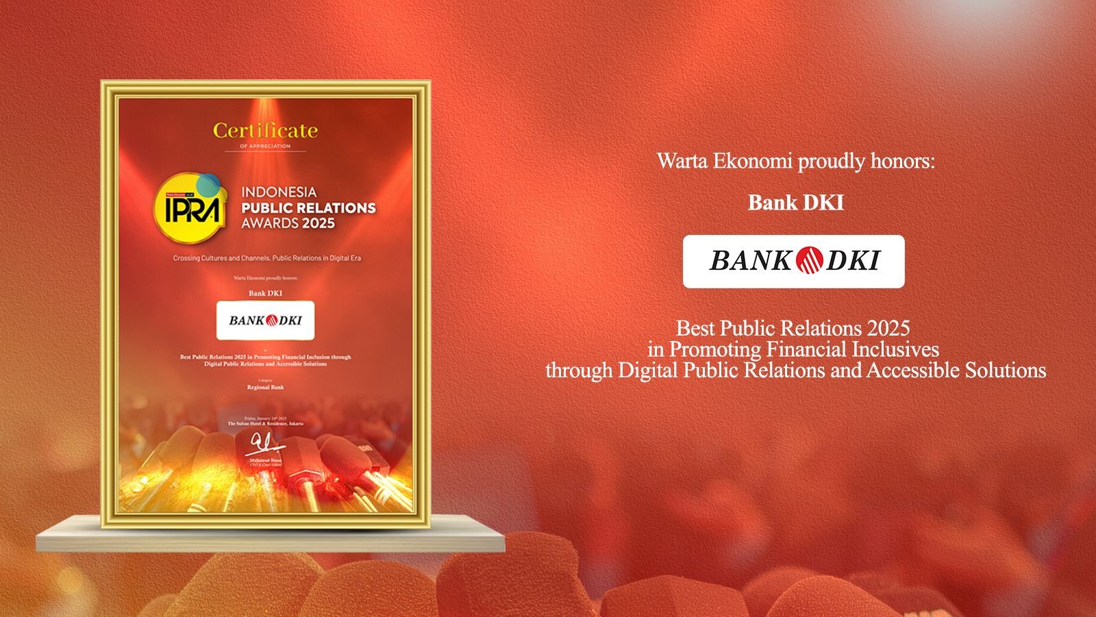 Encouraging Financial Inclusion Bank DKI Wins Indonesia Public Relations Award 2025