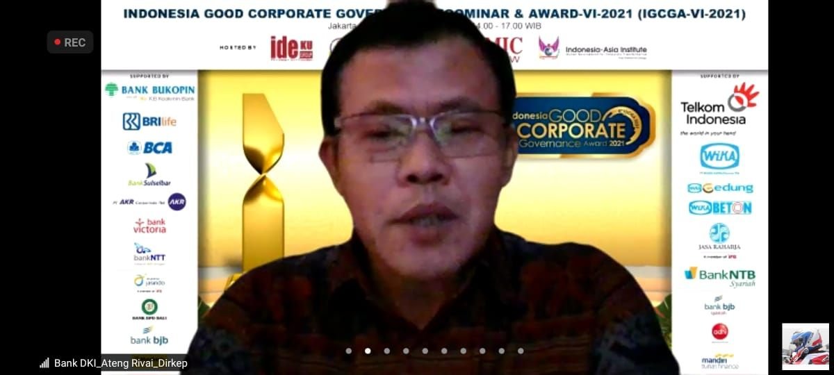 Bank DKI Wins The Best Indonesia GCG Award 2021