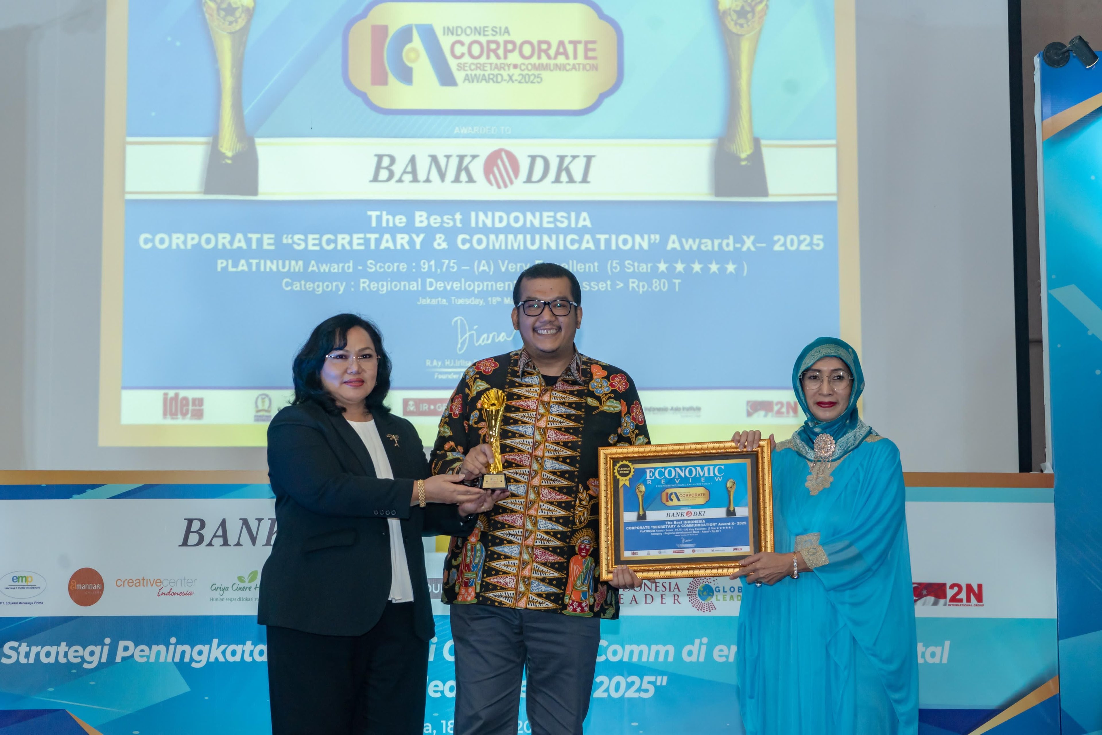 Bank DKI Wins Indonesia Corporate Secretary & Corporate Communication Award 2025
