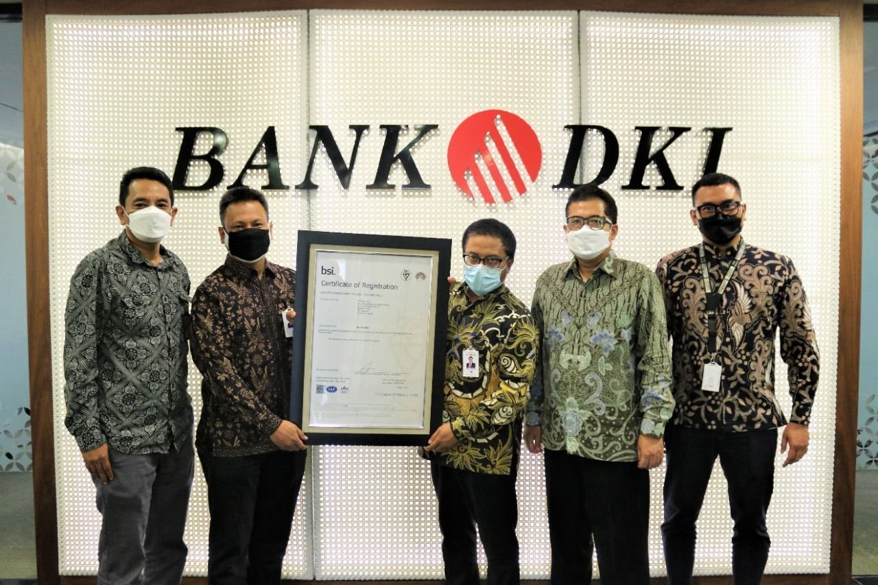 Bank DKI Receives ISO 9001:2015 Quality Management System Certification