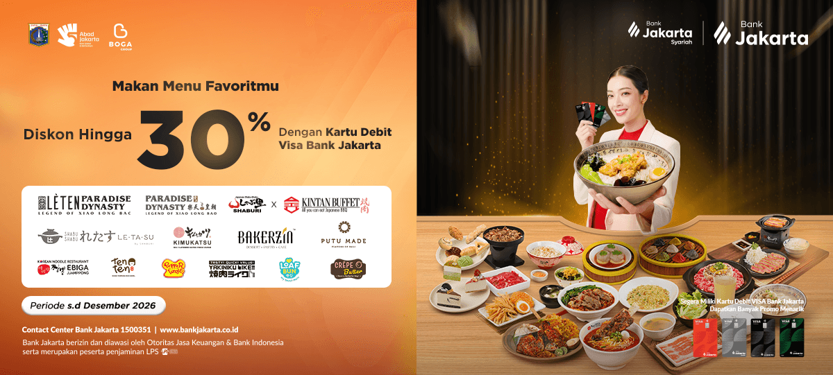 Nikmati Diskon Spesial Kuliner dengan Kartu Debit Visa Bank Jakarta 