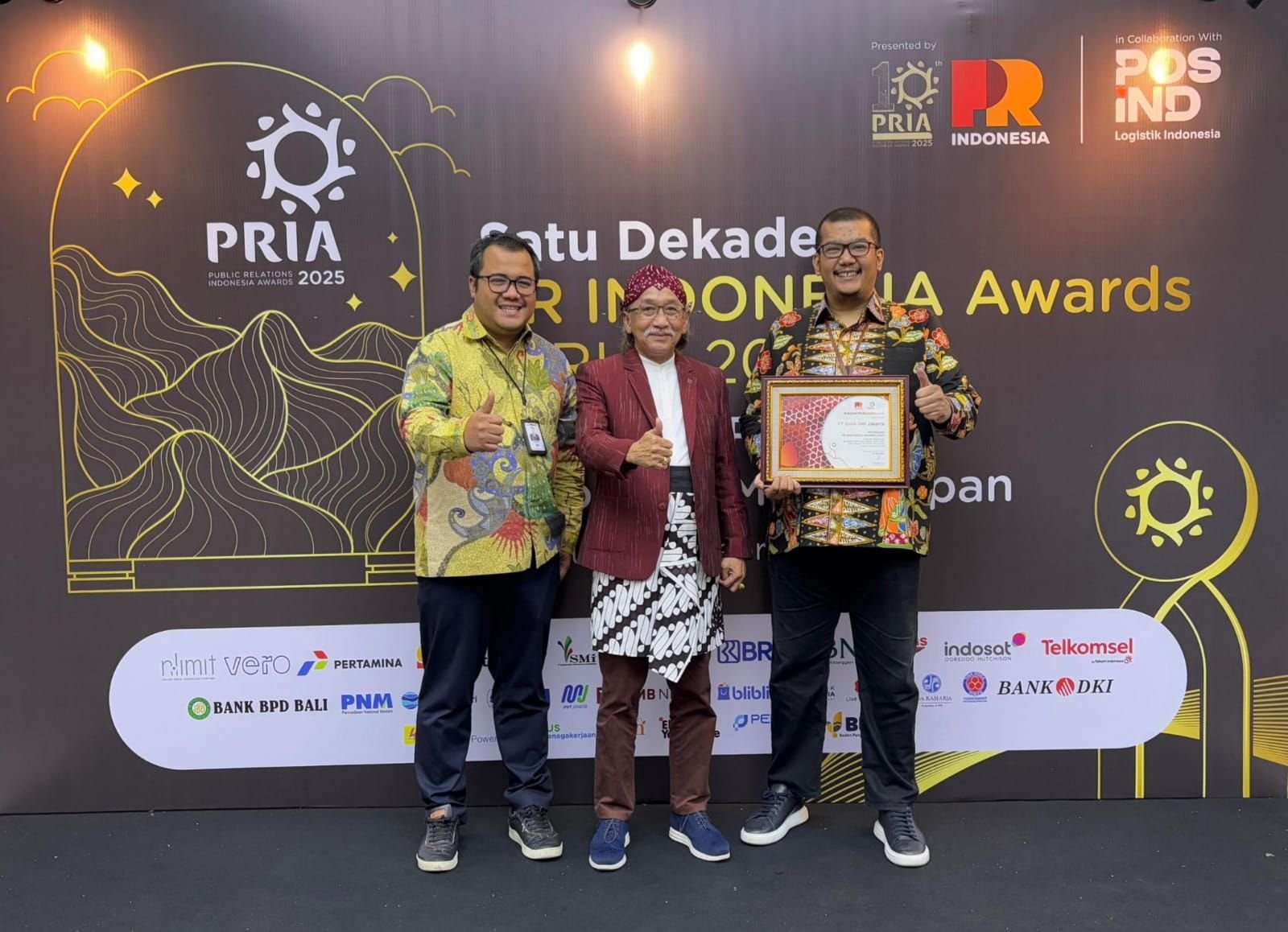 Bank DKI Becomes the Most Popular Institution at the 2025 Indonesia Public Relations Awards