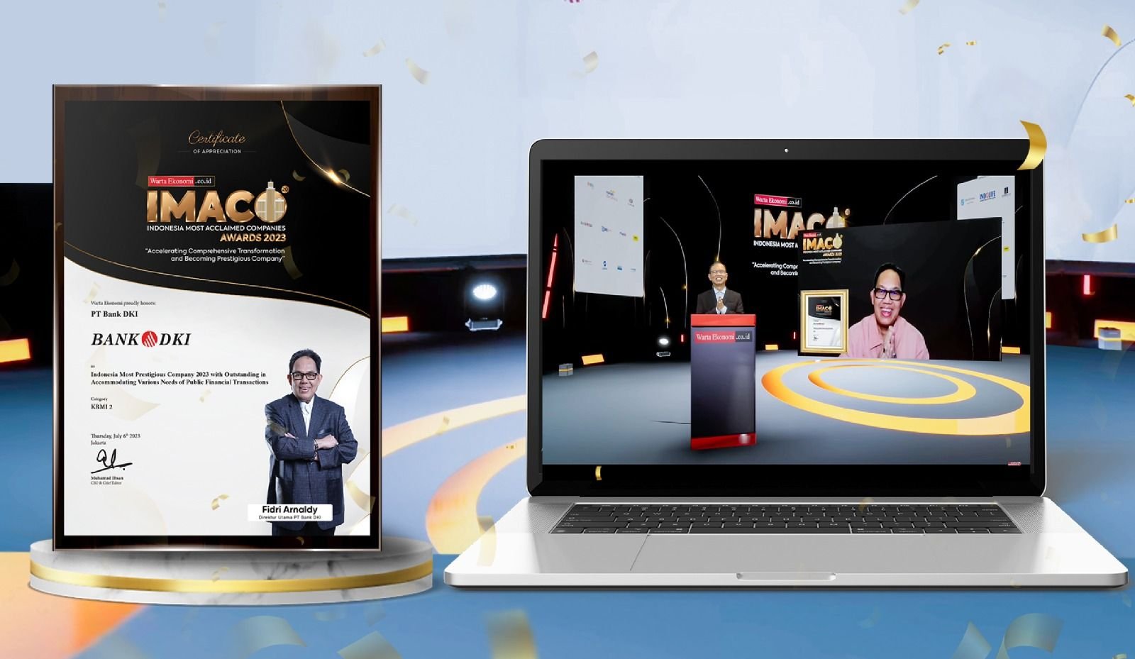 Presenting Various Transaction Innovations, Bank DKI Wins the 2023 Indonesia Most Acclaimed Company Awards