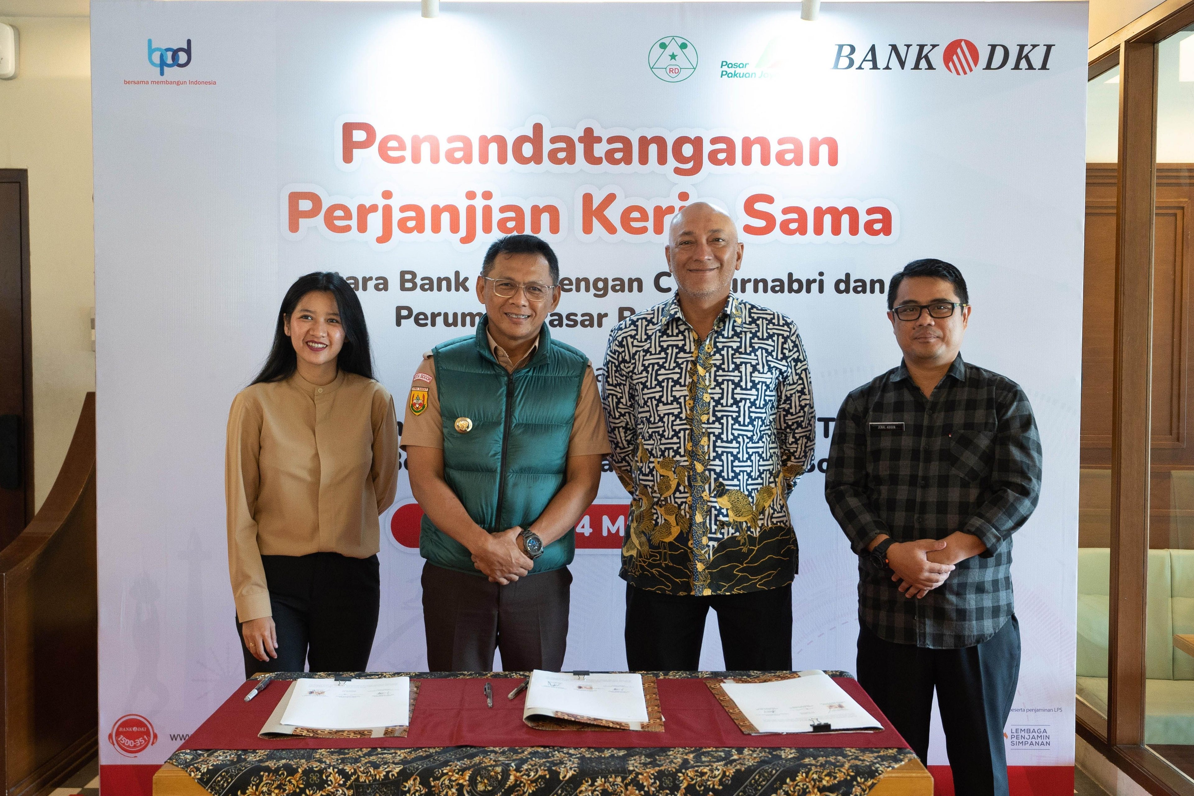 Bank DKI Collaborates with Perumda Pasar Pakuan Jaya, Providing Credit Facilities for Ownership of Business Places at Sukasari Market, Bogor