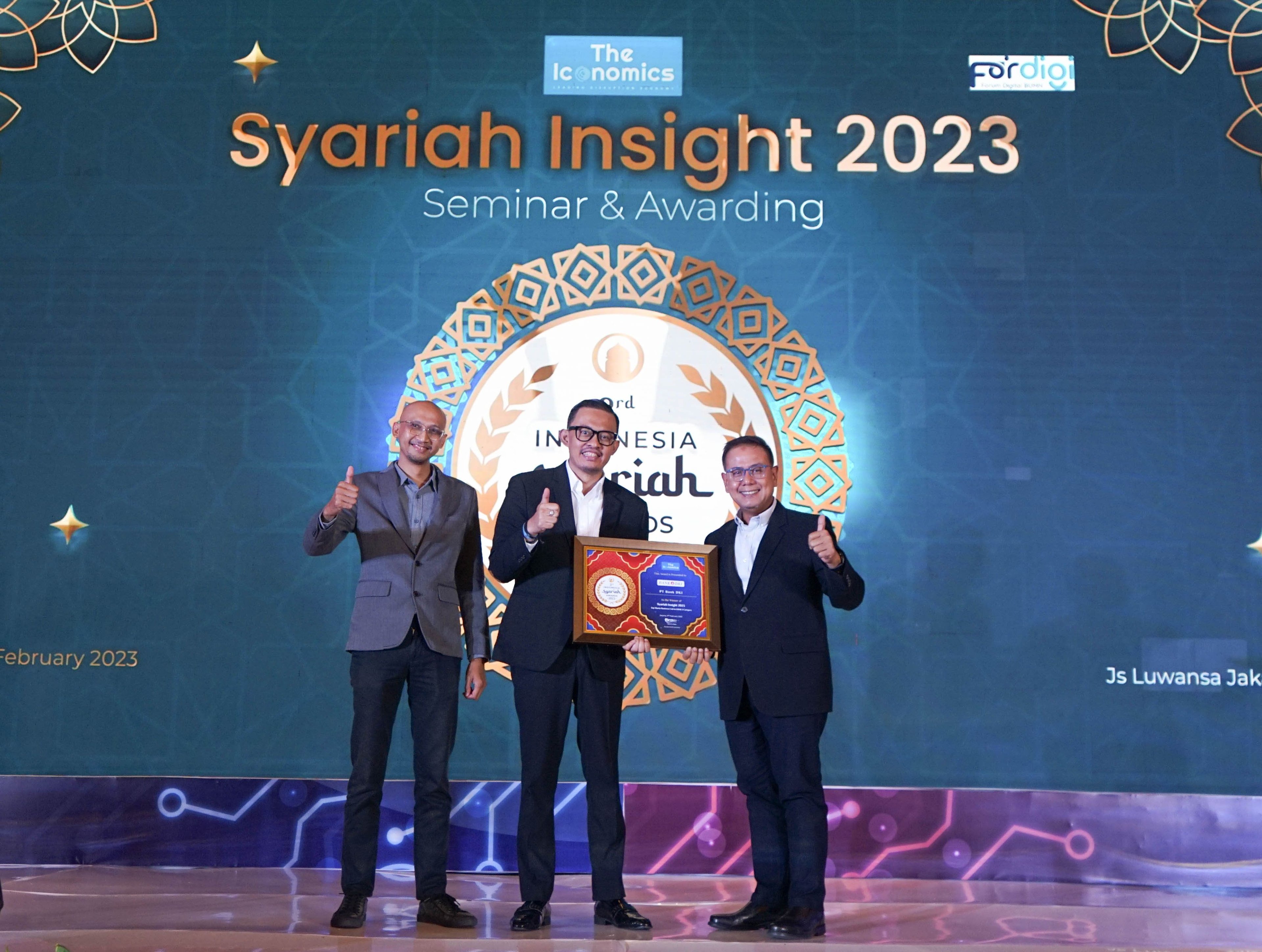 Bank DKI Syariah Wins Top Sharia Business Unit 2023