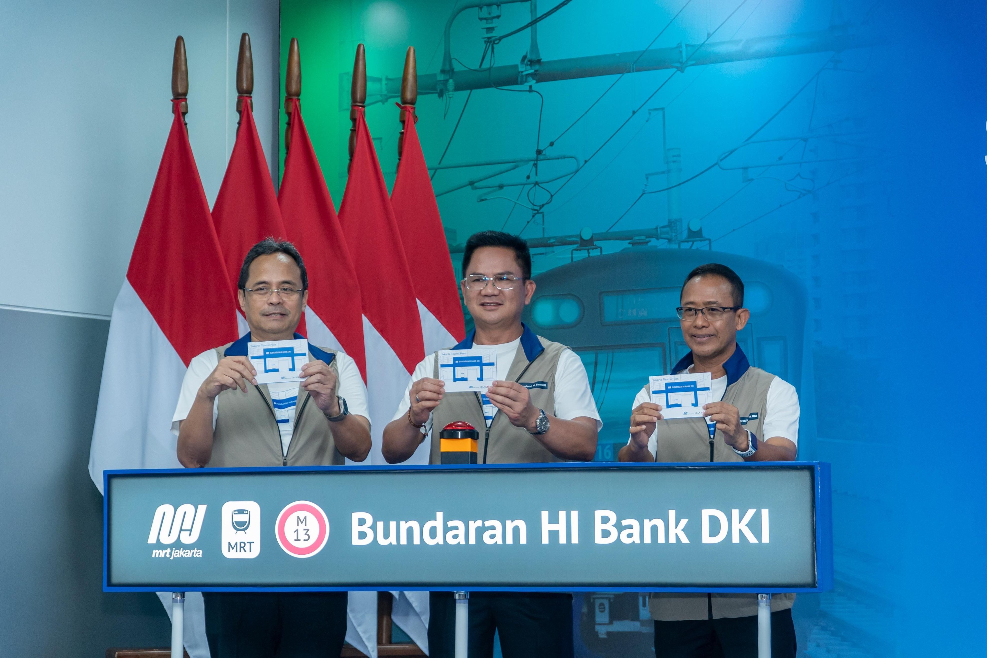Synergy between Bank DKI and PT MRT Jakarta (Perseroda) Officially Names the Bank DKI HI Roundabout Station