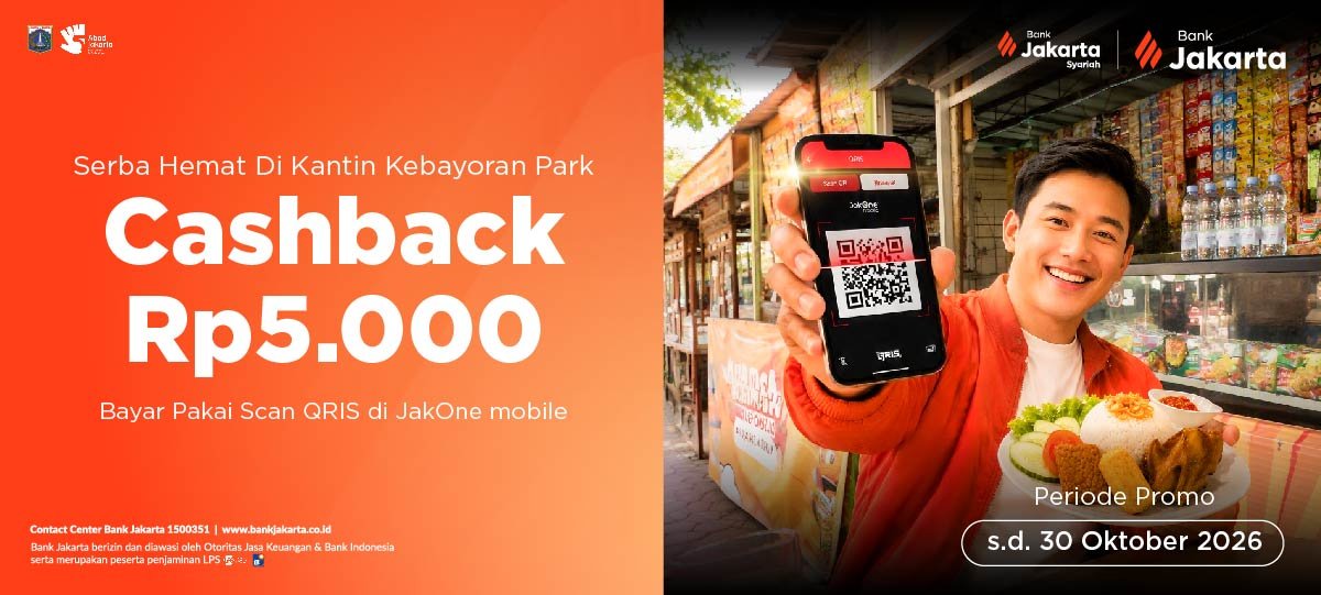 Get Promo Eating in Kebayoran Park Mall Cashback Rp5.000 Scan QRIS JakOne Mobile