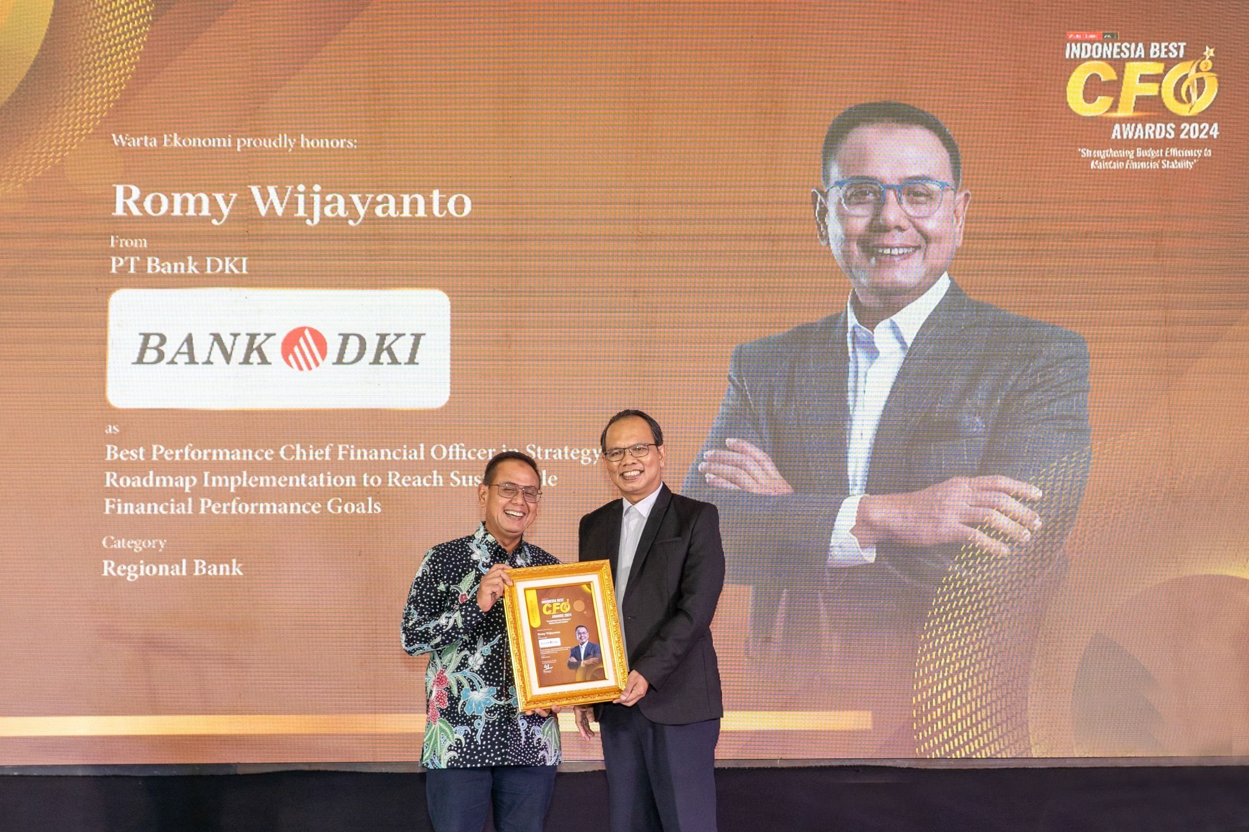 Bank DKI Director of Finance & Strategy, Romy Wijayanto Wins Indonesia Best CFO Awards 2024