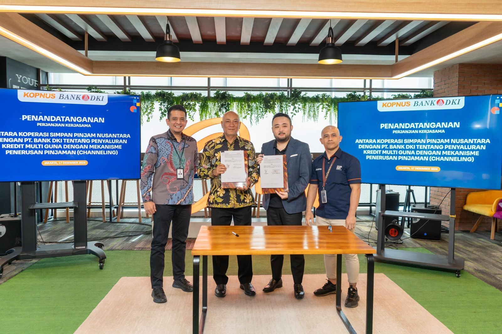 Bank DKI Collaborates with Nusantara Savings and Loans Cooperative (KOPNUS) to Distribute Credit to Retired ASN and TNI Polri