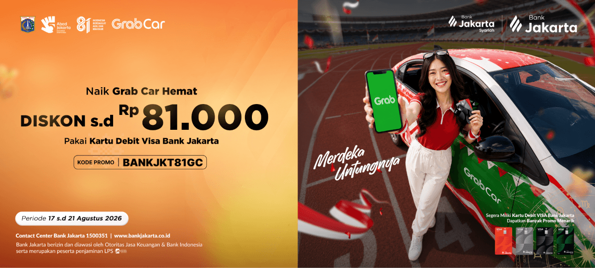Ride Grab Car for Less, Get Up to IDR 81.000 Off 